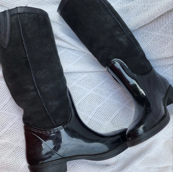 Dominion Australian shearling waterproof Tall‎ Wellie boots 40/10 - Picture 5 of 15